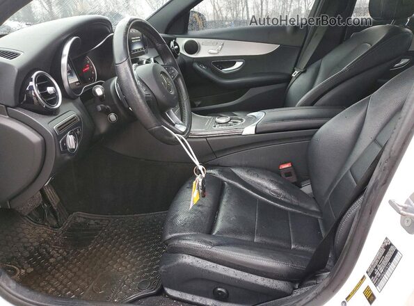 55SWF4KB6JU279194 2018 MERCEDES-BENZ C Белый Вид салона спереди