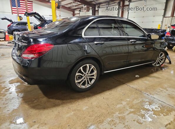 55SWF4KB7HU227583 2017 MERCEDES-BENZ C Black Tył prawy