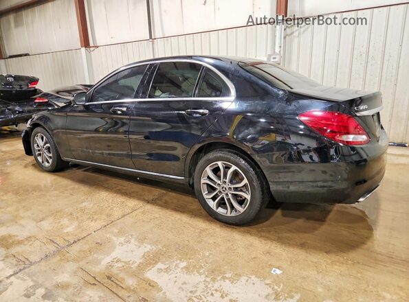 55SWF4KB7HU227583 2017 MERCEDES-BENZ C Black Tył lewy