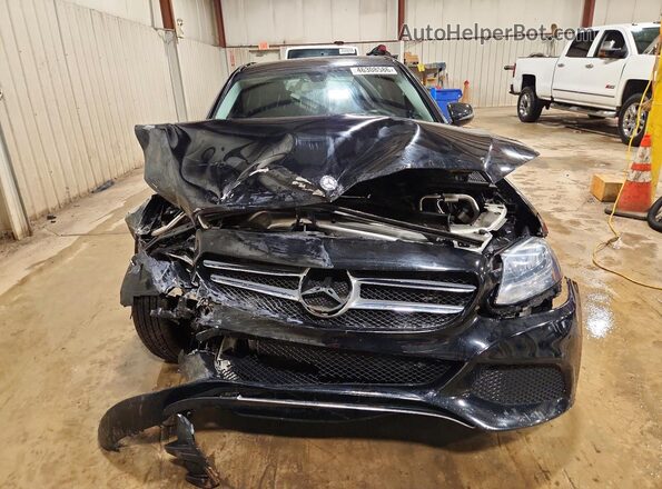 55SWF4KB7HU227583 2017 MERCEDES-BENZ C Black Widok z przodu