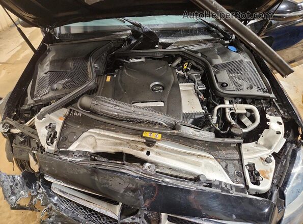 55SWF4KB7HU227583 2017 MERCEDES-BENZ C Black Widok wnętrza z tyłu