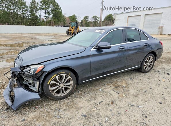 55SWF4KB8GU097568 2016 MERCEDES-BENZ C Gray Передня ліва чверть