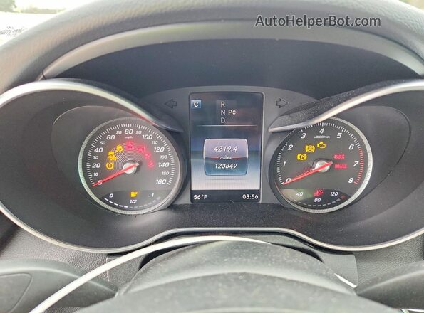 55SWF4KB8GU097568 2016 MERCEDES-BENZ C Gray Вид щитка приладів