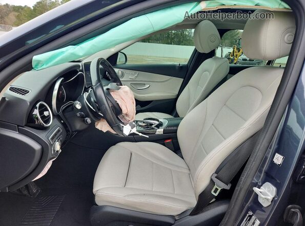 55SWF4KB8GU097568 2016 MERCEDES-BENZ C Gray Вид салону спереду