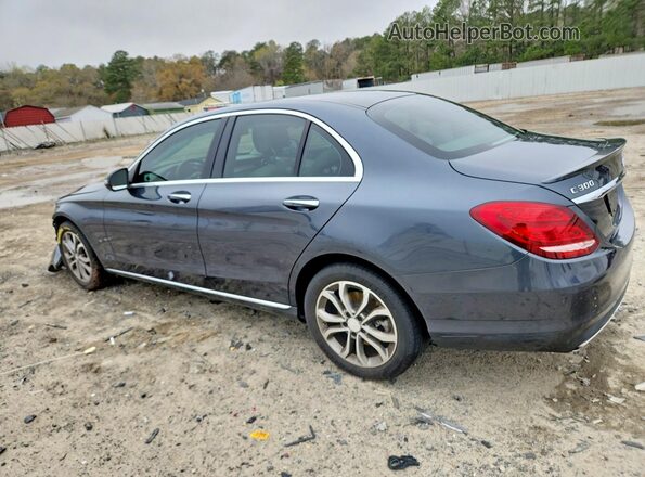 55SWF4KB8GU097568 2016 MERCEDES-BENZ C Gray Задня ліва чверть