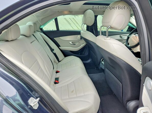 55SWF4KB8GU097568 2016 MERCEDES-BENZ C Gray Вид задніх сидінь