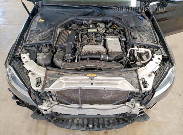 55SWF4KB8GU103675 2016 MERCEDES-BENZ C Black უკანა სალონის ხედი