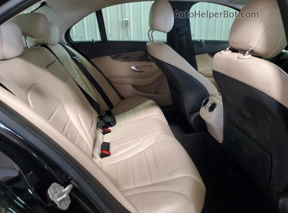 55SWF4KB8GU103675 2016 MERCEDES-BENZ C Black უკანა სავარძლების ხედი