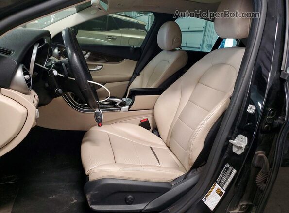 55SWF4KB8GU103675 2016 MERCEDES-BENZ C Black წინა სალონის ხედი