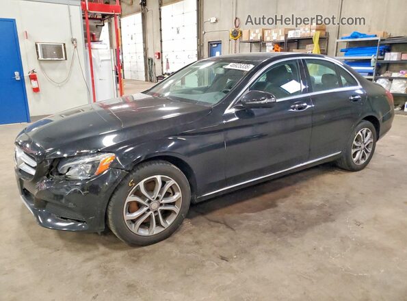 55SWF4KB8GU105300 2016 MERCEDES-BENZ C Black Передня ліва чверть