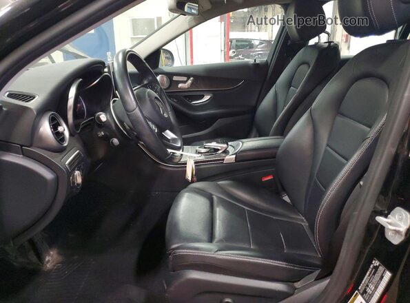 55SWF4KB8GU105300 2016 MERCEDES-BENZ C Black Вид салону спереду