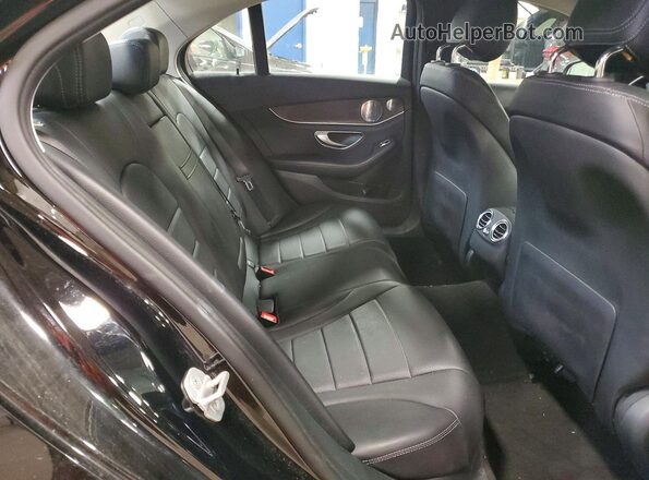 55SWF4KB8GU105300 2016 MERCEDES-BENZ C Black Вид задніх сидінь