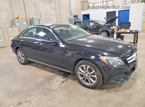55SWF4KB8GU105300 2016 MERCEDES-BENZ C Black Передня права чверть