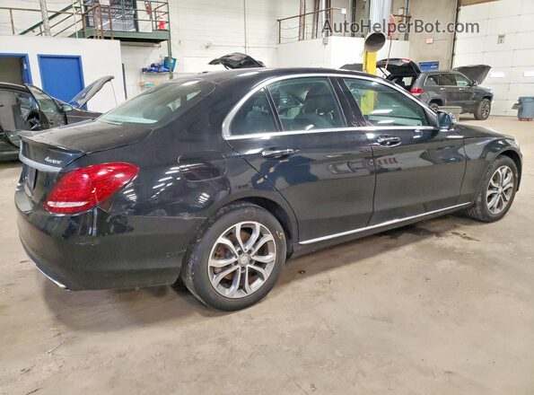 55SWF4KB8GU105300 2016 MERCEDES-BENZ C Black Задня права чверть