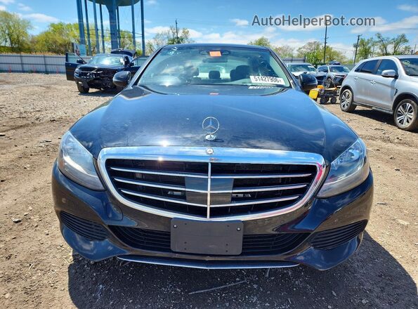 55SWF4KB8GU145232 2016 MERCEDES-BENZ C Black Widok z przodu