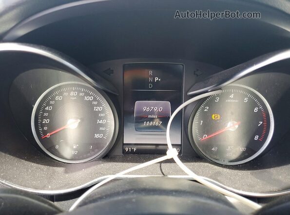 55SWF4KB8GU172432 2016 MERCEDES-BENZ C Silver Vista del cuadro de instrumentos