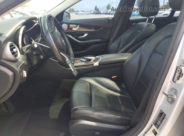 55SWF4KB8GU172432 2016 MERCEDES-BENZ C Silver Vista interior delantera