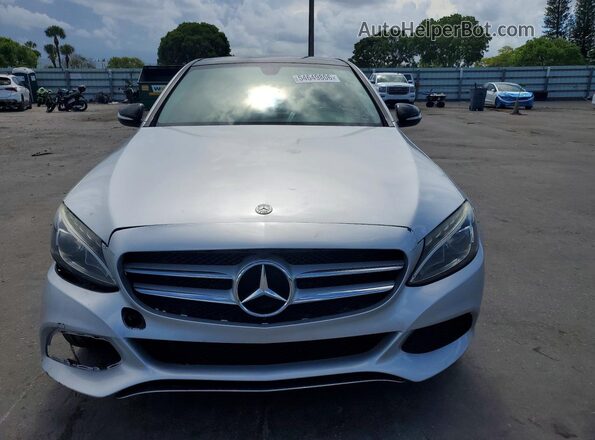 55SWF4KB8GU172432 2016 MERCEDES-BENZ C Silver Vista frontal