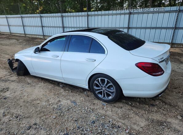 55SWF4KB9GU102874 2016 MERCEDES-BENZ C White Задня ліва чверть