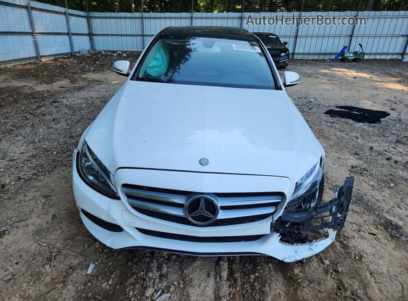 55SWF4KB9GU102874 2016 MERCEDES-BENZ C White Вид спереду