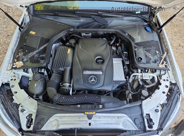 55SWF4KB9GU102874 2016 MERCEDES-BENZ C White Вид задньої частини салону