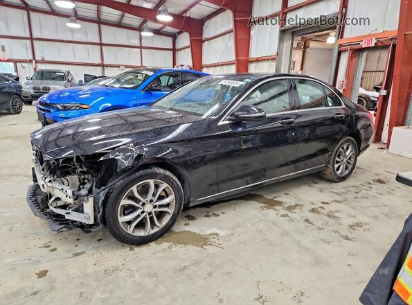 55SWF4KBXGU120168 2016 MERCEDES-BENZ C Black წინა მარცხენა ხედი სამი მეოთხედიდან