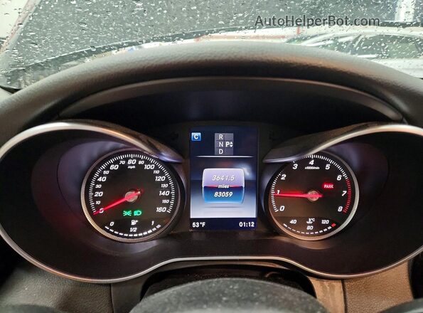 55SWF4KBXGU120168 2016 MERCEDES-BENZ C Black ხელსაწყოთა პანელის ხედი