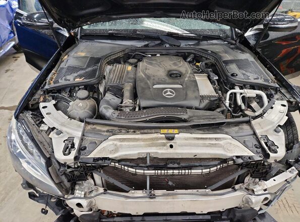 55SWF4KBXGU120168 2016 MERCEDES-BENZ C Black უკანა სალონის ხედი