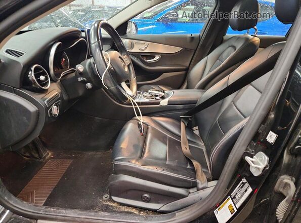 55SWF4KBXGU120168 2016 MERCEDES-BENZ C Black წინა სალონის ხედი