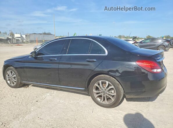 55SWF4KBXHU226556 2017 MERCEDES-BENZ C Black Задня ліва чверть