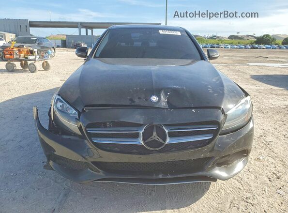 55SWF4KBXHU226556 2017 MERCEDES-BENZ C Black Вид спереду