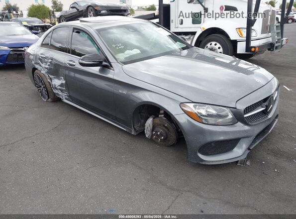 55SWF6EB1JU266683 2018 MERCEDES-BENZ AMG C 43 Gray წინა მარჯვენა