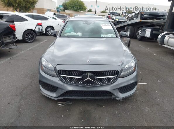 55SWF6EB1JU266683 2018 MERCEDES-BENZ AMG C 43 Gray უკანა სალონის ხედი