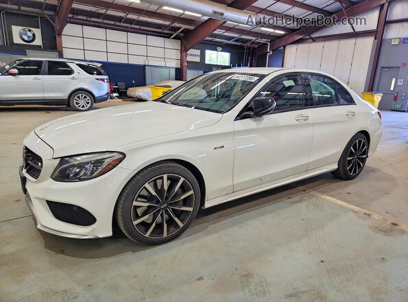 55SWF6EB2GU133262 2016 MERCEDES-BENZ C White Առջևի ձախ երեք քառորդ տեսարան