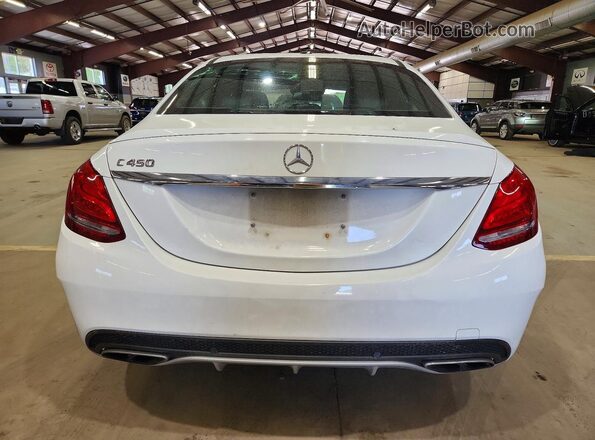 55SWF6EB2GU133262 2016 MERCEDES-BENZ C White Հետևի տեսք