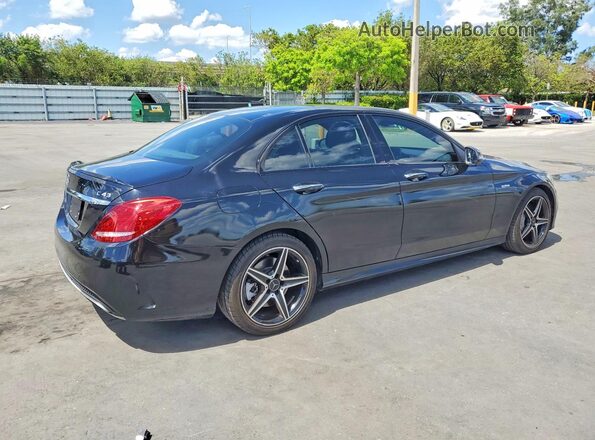 55SWF6EB2JU267079 2018 MERCEDES-BENZ C Black Tył prawy