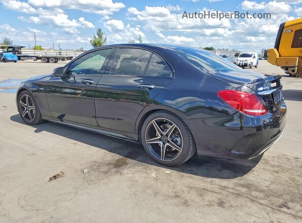 55SWF6EB2JU267079 2018 MERCEDES-BENZ C Black Tył lewy