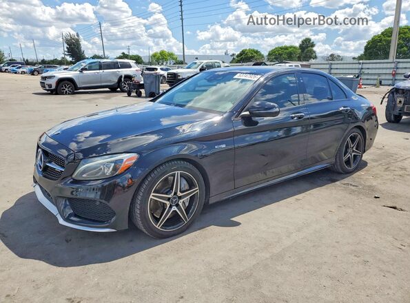 55SWF6EB2JU267079 2018 MERCEDES-BENZ C Black Przód lewy