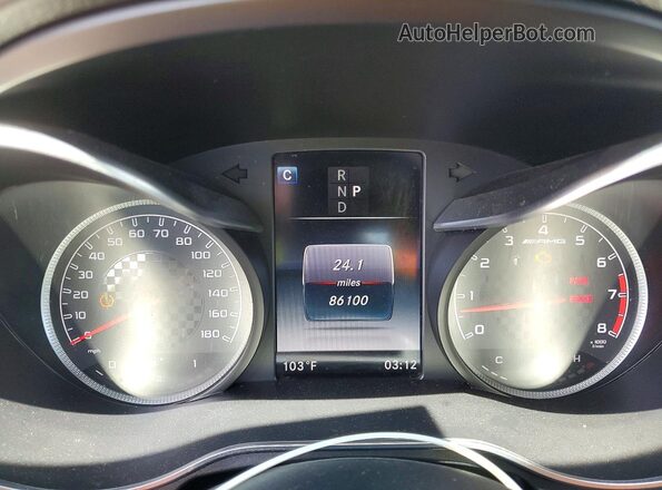 55SWF6EB2JU267079 2018 MERCEDES-BENZ C Black Widok zestawu wskaźników