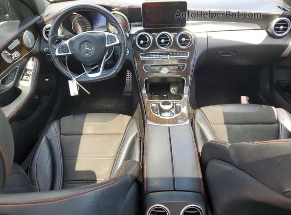 55SWF6EB2JU267079 2018 MERCEDES-BENZ C Black Widok deski rozdzielczej