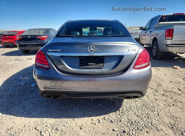 55SWF6EB3HU199868 2017 MERCEDES-BENZ C Серый Вид сзади