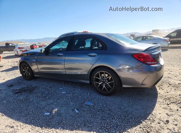 55SWF6EB3HU199868 2017 MERCEDES-BENZ C Серый Задняя левая четверть