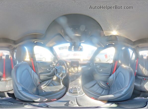 55SWF6EB3HU199868 2017 MERCEDES-BENZ C Серый Панорамный вид салона 360°