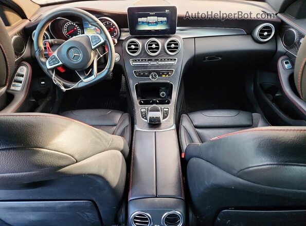 55SWF6EB7GU110060 2016 MERCEDES-BENZ C White Dashboard view