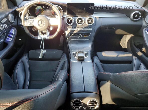 55SWF6EB7LU331345 2020 MERCEDES-BENZ C Blue წინა პანელის ხედი