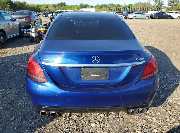 55SWF6EB7LU331345 2020 MERCEDES-BENZ C Blue უკანა ხედი