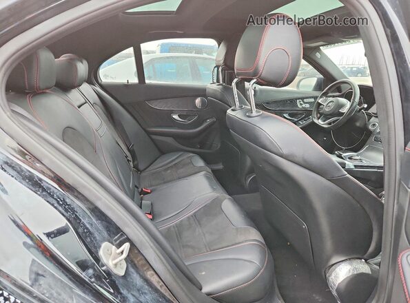 55SWF6EBXGU143117 2016 MERCEDES-BENZ C Black Вид задніх сидінь