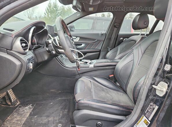 55SWF6EBXGU143117 2016 MERCEDES-BENZ C Black Вид салону спереду
