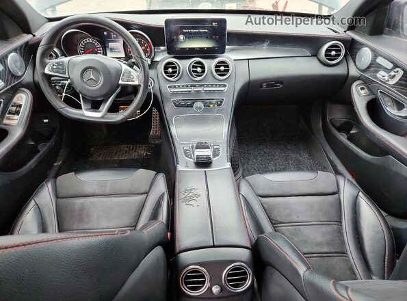 55SWF6EBXGU143117 2016 MERCEDES-BENZ C Black Вид панелі приладів