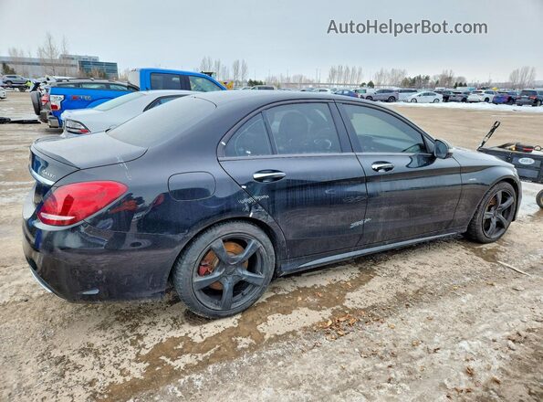 55SWF6EBXGU143117 2016 MERCEDES-BENZ C Black Задня права чверть